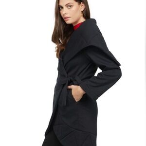 Badgley Misha Sherpa Black Coat Size Medium